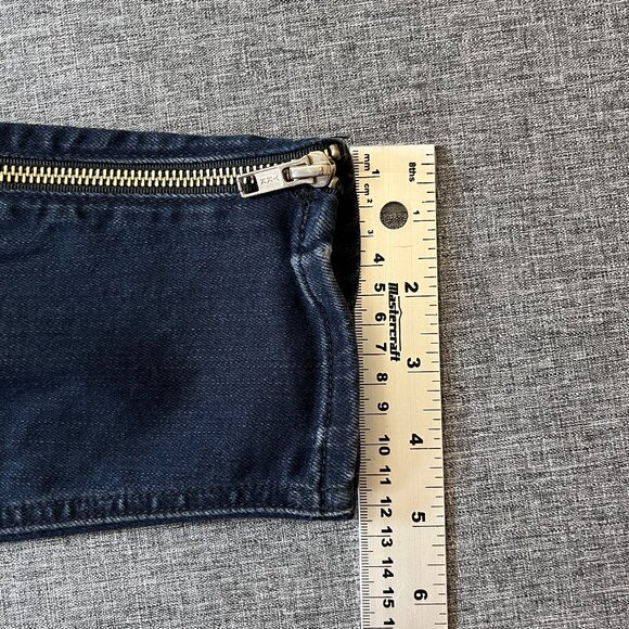 Mother Zip Muse When The Going Gets Tough Jeans - Women's Size 28 - Dark Blue - Picture 10 of 13